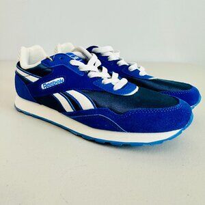 NEW REEBOK COMFORT FOOTBED ORTHOLITE BLUE AND WHITE SNEAKERS 7.5 FFC0127923